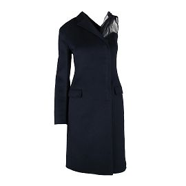 Jil Sander One-Shoulder-Wollkleid Schwarz