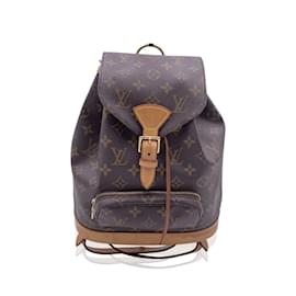 Louis Vuitton Backpack Vintage Montsouris Brown Cloth ref.1008052