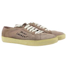 Saint Laurent Old pink signature sneakers (T41.5) Pink