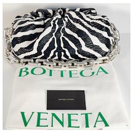 Bottega Veneta-Bottega Veneta Bolso con cadena Cebra-Negro,Blanco