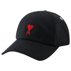 Gorra Roja Adc Bordado - AMI Paris - Algodón - Negro Negro