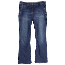 Brunello Cucinelli Jeans Boot-Cut em Jeans de Algodão Azul Azul