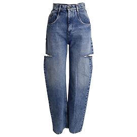 Maison Martin Margiela Vaqueros con aberturas laterales Maison Margiela en denim de algodón azul Azul
