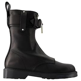 JW Anderson-Punk Combat Boots - J.W. Anderson - Leather - Black-Black