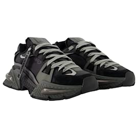 Dolce & Gabbana-Airmaster Sneakers - Dolce&Gabbana - Leather - Black-Black
