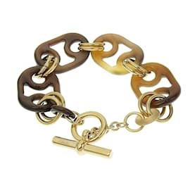 Hermès-Horn Eurydice Bracelet-Brown