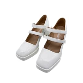 Autre Marque-NODALETO  Heels T.EU 38.5 Patent leather-White