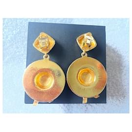 Chanel-Brincos-Dourado,Gold hardware