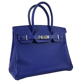 Hermès-Bleu Hermès 2018 Epsom Birkin Retourné 30-Bleu
