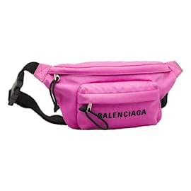 BALENCIAGA Agneau Graffiti Explorer Belt Bag White