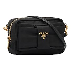 Prada Black Saffiano Lux Leather Promenade Bag 1BA837 - Yoogi's Closet