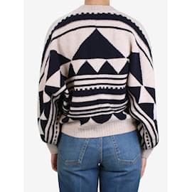 Ba&Sh-Suéter com padrão geométrico neutro - tamanho UK 8-Outro