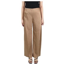 Pantalon large en satin Vince Brown - taille S Marron