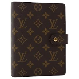 Louis Vuitton-LOUIS VUITTON Monogram Agenda MM Day Planner Cover R20105 LV Auth 49188-Monogram