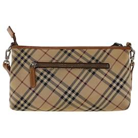 Burberry Brown/Beige House Check Canvas And Leather Bridle Peyton