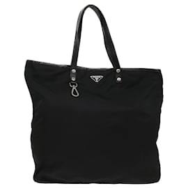 Prada-PRADA Tote Bag Nylon Black Auth ar9980-Black
