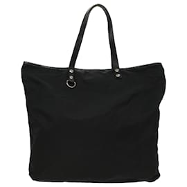 Prada-PRADA Tote Bag Nylon Black Auth ar9980-Black