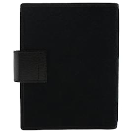 Gucci-GUCCI GG Canvas Day Planner Cover Black 115240 Auth yk7976-Black