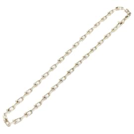 Autre Marque-Tiffany & Co. Hardware-Halskette mit kleinen Gliedern, Silber, Authent4790-Silber