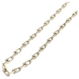 Autre Marque-Tiffany & Co. Hardware-Halskette mit kleinen Gliedern, Silber, Authent4790-Silber