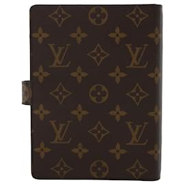 Louis Vuitton-LOUIS VUITTON Monogram Agenda MM Day Planner Cover R20105 LV Auth yk7936-Monograma