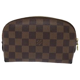 Louis Vuitton-LOUIS VUITTON Damier Ebene Pochette Kosmetik PM Beutel N.47516 LV Auth 48839-Andere