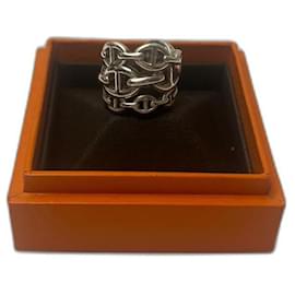Shop HERMES Chaine dAncre Chaine D'Ancre Perforee Scarf Ring