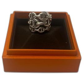 Hermès Kettenring Silber Andere