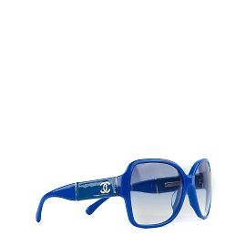 CHANEL Occhiali da sole T.  plastica Blu