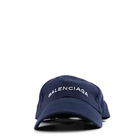 Balenciaga-BALENCIAGA Chapéus e chapéus de puxar T.cm 59 Algodão-Azul marinho