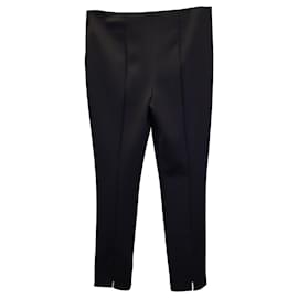 Theory-Theory Tech Knit Slim-Fit Trousers in Black Polyester-Black