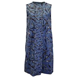 Max Mara-'S Max Mara Nola Sleeveless Printed Shift Dress in Blue Cotton-Other