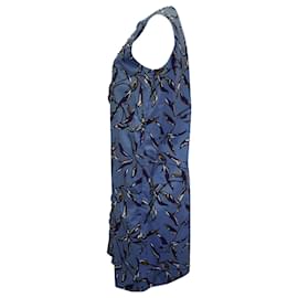 Max Mara-'S Max Mara Robe droite imprimée sans manches Nola en coton bleu-Autre