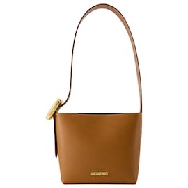 Jacquemus-Le Petit Regalo Bag - Jacquemus - Leather - Light Brown 2-Brown