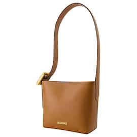 Jacquemus-Le Petit Regalo Bag - Jacquemus - Leather - Light Brown 2-Brown