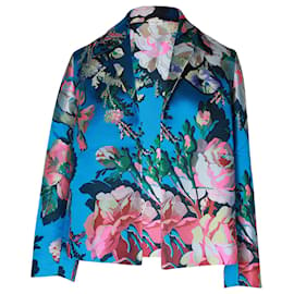 Dries Van Noten-Dries Van Noten Ruberta Blazerjacke aus Polyester mit Blumendruck-Andere