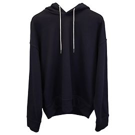 Jil Sander Kapuzenpullover aus marineblauer Baumwolle Blau Marineblau