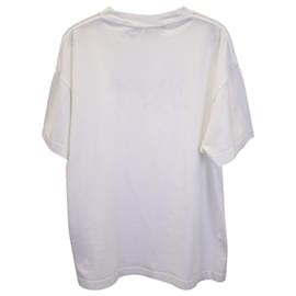 Palm Angels-Palm Angels Racing Star Logo-Print Jersey T-shirt In White Cotton-Other