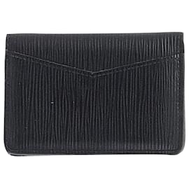 Louis Vuitton-organizador de bolsillo louis vuitton/Tarjetero en Piel Epi Negra-Negro
