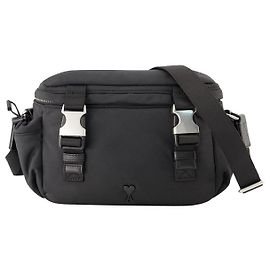 Borsa a tracolla ADC Messenger - AMI Paris - Sintetica - Nera Nero