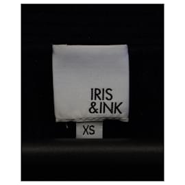 Iris & Ink-Maglione con scollo a V Iris & Ink in cashmere Blu Navy-Blu,Blu navy
