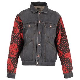 Isabel Marant Steppärmel aus grauem Baumwolldenim Grau