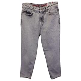 Hugo Boss-Hugo Boss Light Washed Jeans aus grauer Baumwolle-Grau