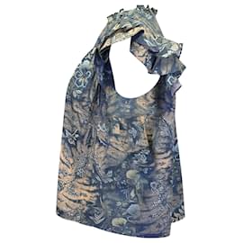 Ulla Johnson-Ulla Johnson Lei Floral-Print Top in Multicolor Cotton-Multiple colors