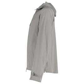 Loro Piana-Loro Piana Storm System Hooded Zip Jacket in Grey Polyurethane-Grey