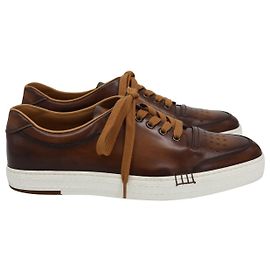 Berluti Playful Palermo Sneakers in pelle di vitello Marrone Marrone