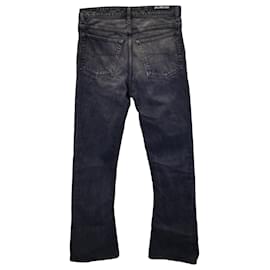 Balenciaga-Balenciaga Pantalones de mezclilla unisex con corte de bota en algodón negro-Negro
