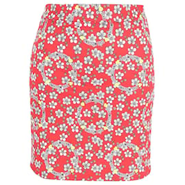 Love Moschino-Love Moschino Mini Skirt in Floral Print Cotton-Other