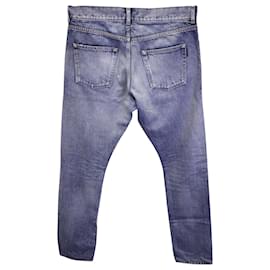 Saint Laurent-Saint Laurent Faded Jeans in Blue Cotton-Other
