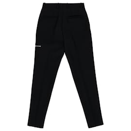 Jil Sander-Jil Sander Pantalones de sastre con bolsillos con cremallera en lana negra-Negro